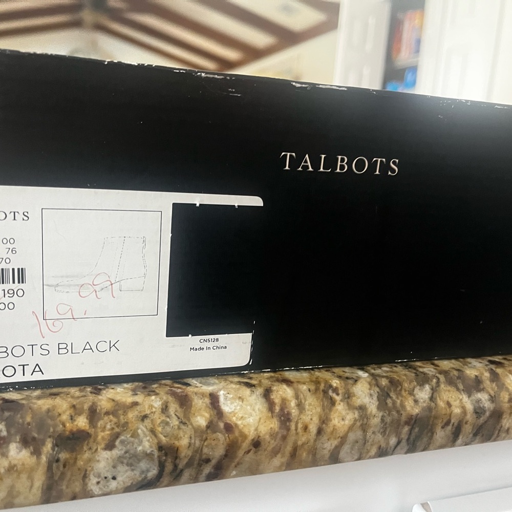 Talbots Classic Black Ankle Booties